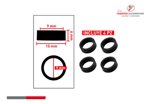 Kit Para Inyector Eagle Summit 2.4 De 1992 A 1995 (4 Jgos) Foto 2