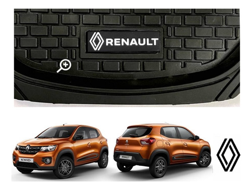 Tapetes 3d Logo Renault + Cubre Volante Kwid 2019 A 2023 Foto 7