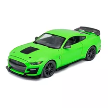 Miniatura Ford Mustang Shelby Gt500 2020 Verde Maisto 1/24