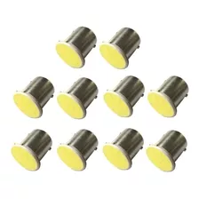 10 Pzas Foco Led 1156 Ba15s 1polo Direccionales Cuartos Stop