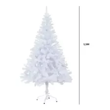 Árvore Natal Branca C/237 Galhos 1,5 Metros Decoração A0023 Cor Branco