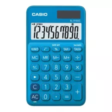 Calculadora Casio Portatil Modelo Sl-310uc 10 Digitos Color Azul