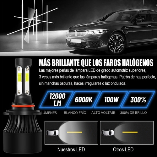 Para Dodge Kit Focos Led De 4 Lados Luz Alta/baja/niebla Foto 7