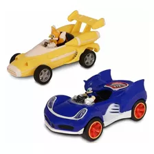 Carro Sonic Pull Back Tails E Sonic Com 2 Fun F0107-2