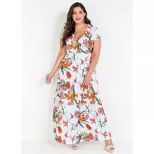  Vestido Longo Evangélico Plus Size G1/g2/g3 Promoção