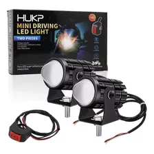 Faros De Lupa De Color Doble De 60w Para Auto, Moto, 1 Par