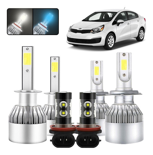 Led Luz Baja 3800lm H7 6000k Para Kia Forte Ao 2017