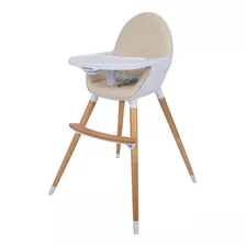 Silla De Comer Carestino Neo Beige Doble Bandeja 2 En 1