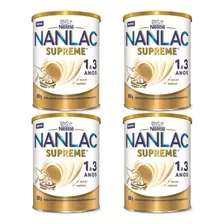 Kit 4 Fórmula Infantil Nanlac Supreme Nestlé 1 A 3 Anos 800g