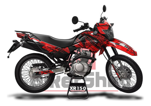 Honda Xr150 Grficos Premium Wrapp + Reflejante De Rines Foto 10