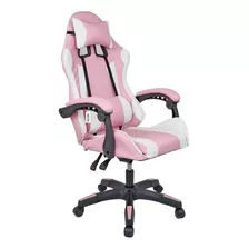 Cadeira Gamer Kelter Rosa/branca V710x Ajustável