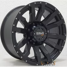 Rodas Aro 18 Dodge Ram Off Road 8x165 Zeus Zwat2 / Jogo Cor Preto