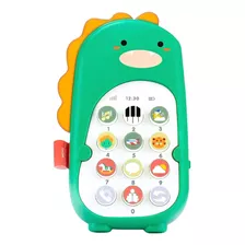 Celular De Brinquedo Dinossauro Musical Bebê Infantil Menino