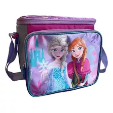 Lonchera Cuadrada Escolar Frozen Satin Niñas Disney Color Violeta