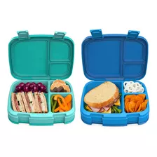 Bentgo Lonchera Hermetica Niños Antiderrames 2pzas Lunch Box Color Azul