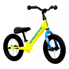 Bicicleta Groove Infantil Balance 12 Amarela/azul/preto