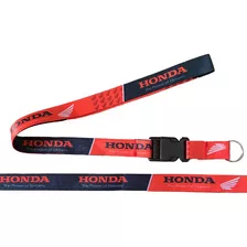 Chaveiro Honda Motos Cordão Com Engate Logo Vermelho