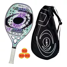 Raquete De Beach Tennis Vision White Carbon 2024