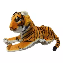 Peluche Felino Tigre Acostado 40cm 2 Colores