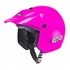 Capacete Aberto Piruzinho Compact Liberty Aba Pala Pro Tork Cor Rosa Desenho Solid Tamanho Do Capacete 56