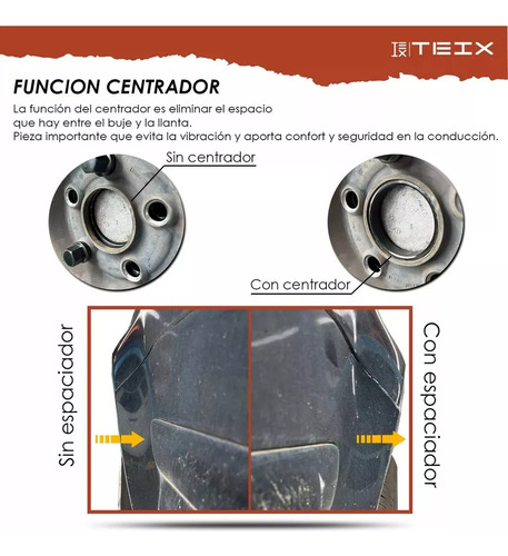 4 Esparcidores Separador Rin 5x114 64.1cb Honda Civic Acura Foto 8