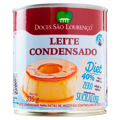 Leite Condensado Diet Doces São Lourenço Lata 335g