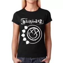 Camiseta Feminina Bandas Rock - Blink 182 - 100% Algodão!