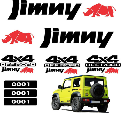 Calca Calcomana Sticker Suzuki Jimny Rinho 4x4 Off Road Foto 2