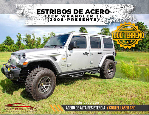 Estribos Acero Con Escalon Jeep Jl 2018-2024 Torus Foto 6