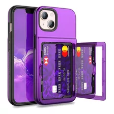 Funda Para iPhone 13 - Violeta Con Tarjetero