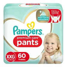 Fralda Pampers Premium Care Pants Xxg Com 60 Unidades Gênero Sem Gênero