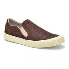 Tenis Iate Sapatenis Masculino Slip On Em Couro Legitimo