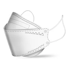 Máscara Kn95 3d Branca E Preta Proteção Respiratória 10 Pçs