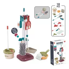 Juguete De Limpieza Para Niños Set De Aseo Didactico 18 Pcs