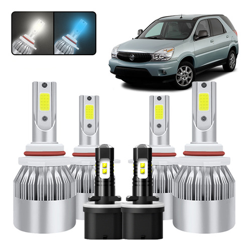 Kit De Focos Led 8000lm Luz Alta Y Luz Baja Para Buick