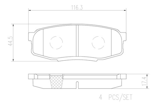 Kit Traseras Balatas Ceramicas Brembo Toyota Sequoia 08/21 Foto 2