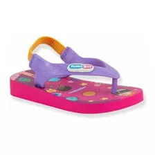 Chinelo Infantil Ipanema Mundo Bita Baby 26498 Com Elástico