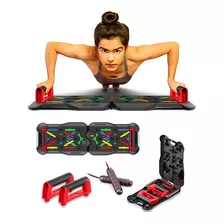 Plataforma De Exercícios Genis - Transformer Pushup Cor Da Estrutura Preto E Vermelho Cor Da Structura Preto E Vermelho