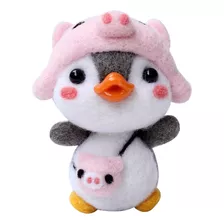 K Cute Penguin Pattern Diy Poke Wool Felts Production P