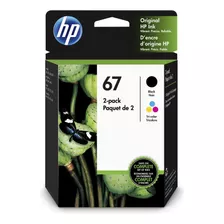 Set Cartuchos Hp 67 Negro Y Color Original Importados Usa