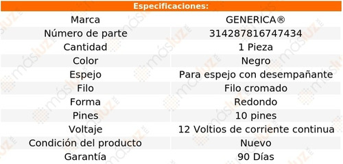 1- Interrup Mtro Ctrol Espejo Redondo Polo 14/19 Generico Foto 4