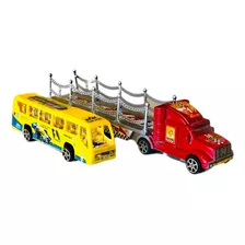 Camion Mosquito Friccion 22cm Lleva Colectivo Regalo Niños