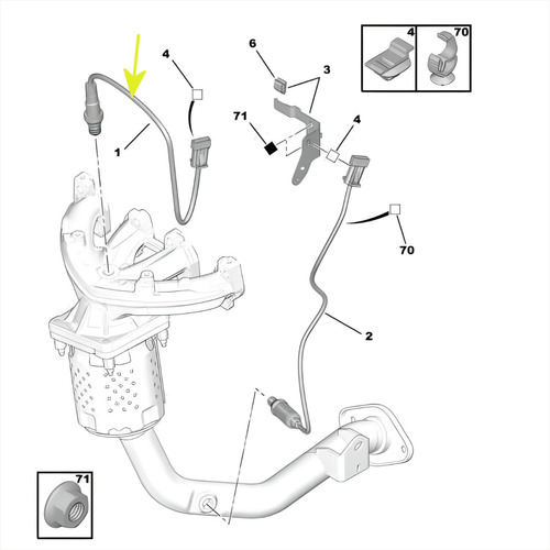 Sensor Sonda De Oxgeno O2 Para Citroen Berlingo, C3, C4, C5 Foto 4