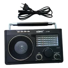 Rádio Bluetooth Retrô Vintage Usb Tf Am Fm Sw Le-609