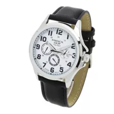 Reloj Pulsera Knock Out P Hombre Correa De Cuero Metal | Ero