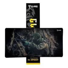 Mouse Pad Gamer Pistol Mount Cl-mpm601 Clanm Cor Preto Desenho Impresso Militar Na Mata