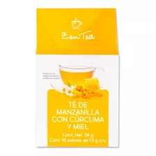 Te Orgánico Curcuma, Manzanilla Y Miel Zen Tea 16 Sobres