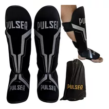 Caneleira Pulser Protetor Canela Muay Thai Kick + Brinde Top