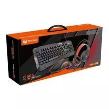 Combo Gamer Iluminado C505 4en1 Teclado Mouse Audifono Pad