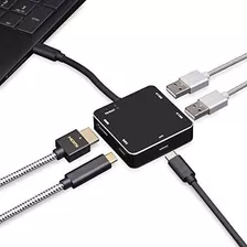 Adaptador Multifunción Syba Usb Type-c Hub Con 60w Pd Power